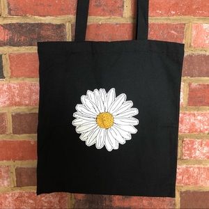 Cute Daisy Canvas Tote Bag NWOT